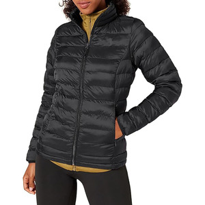 Chaqueta acolchada de plumón personalizada para mujer, abrigo de invierno con burbujas, a prueba de viento, cálido, de poliéster hinchado, prendas de vestir exteriores OEM al por mayor - Product Image 1