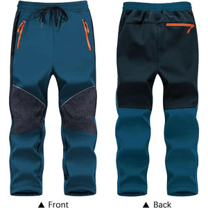 Pantalones de poliéster 100% Softshell transpirable para hombre OEM, pantalones deportivos informales, pantalones con paneles de malla personalizados para hombre - Product Image 1