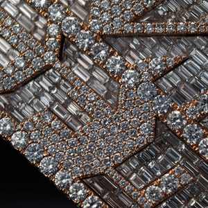 สร้อยคอจี้ทรงบาแก็ตต์ประดับมรกตเต็มตัว สไตล์ฮิปฮอปสุดเทรนดี้ พร้อมสายเชือก ทำจากทองเหลือง ได้รับการรับรองจาก GIA - Product Image 2