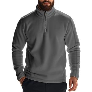 2025 été nouveau à la mode hommes sweats à capuche simple décontracté ample respirant mode couleur unie fermeture éclair à manches longues à capuche - Product Image 3
