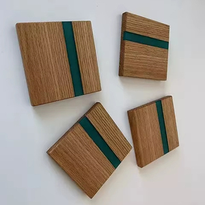 Posavasos de Madera y Resina Duraderos, Estilo Clásico para Uso en el Hogar, Hotel o Restaurante, Precio al por Mayor, Hecho a Mano en India - Product Image 1