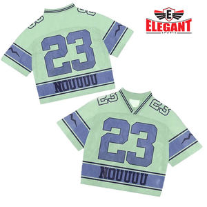 Maillot en maille de football Maillot surdimensionné imprimé par sublimation Joueur de l'équipe personnalisé Nom Numéro Maillot de football en maille de basket-ball - Product Image 6