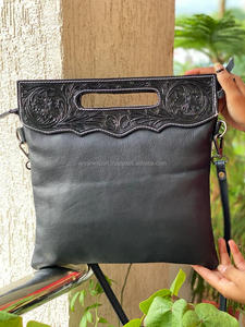 Bolso de mano estilo occidental de cuero de vaca para mujer, bandolera, bolso de mano - Product Image 5