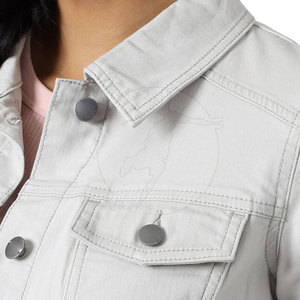 แจ็กเก็ตยีนส์ผ้าฝ้ายน้ำหนักเบาสำหรับผู้หญิงแจ็กเก็ตผ้าถักแบบระบายอากาศได้มีให้เลือกหลายแบบ - Product Image 3