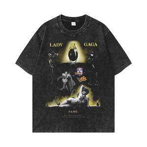 T-shirt graphique pour hommes et femmes Fournisseur en gros d'usine OEM Logo personnalisé Imprimé Coton Streetwear Tenue de mode décontractée - Product Image 1