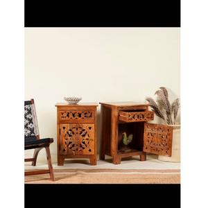 ตู้ไม้เนื้อแข็งแบบเรียบง่ายพร้อมลิ้นชักเก็บของขนาดใหญ่ส่วนเปิดสำหรับแสดงหนังสือห้องนั่งเล่นใช้ในโรงพยาบาลและโรงเรียน - Product Image 2