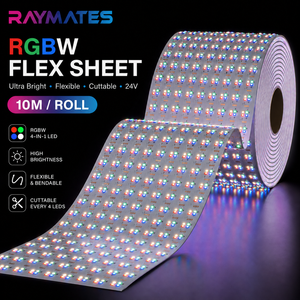 Feuille LED Flexible d'Usine à Longue Durée de Vie, Éclairage Souple 24V 1296 LED RGBW, 1000*240mm, Découpable, Certifiée UL/ETL/UKCA/CE/ROHS - Product Image 1