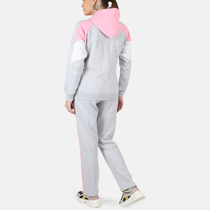 Chándal de entrenamiento de dos piezas para mujer, precio al por mayor, hecho en tela de poliéster de alta calidad, chaqueta con cremallera para mujer, pantalón para correr para mujer - Product Image 2