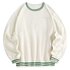 Sweat-shirt pour homme en coton 100% personnalisé de haute qualité pour l'automne/l'hiver, à porter au quotidien, surdimensionné et uni, teinture unie pour homme - Product Image 1