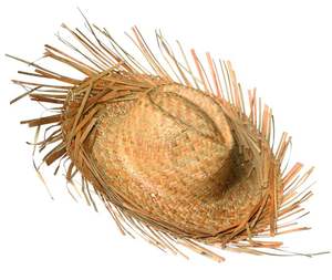 Chapeau de paille naturel d'été Chapeaux de soleil à large bord - Product Image 2