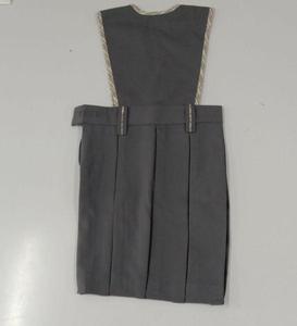 ชุดเดรสคอวีแขนกุดสำหรับเด็กผู้หญิงชุดเดรสพินเด็กผู้หญิงคอเสื้อโลโก้ตามสั่ง - Product Image 2