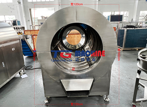 Nouvelle machine à poncer l'amidon automatique à haute capacité PLC 2024 avec revêtement à l'huile et ponçage au sucre pour la fabrication de bonbons gélifiés - Product Image 3