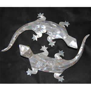 Mother of Pearl Gecho Art Seashell Jewelry Animal <b>Ornament</b> Motif Inlay for Home Decorative Crafts - Product Image 2