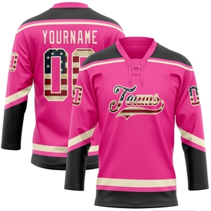 Jersey de Entrenamiento de Hockey sobre Hielo de Manga Larga de Secado Rápido por Sublimación Personalizado al por Mayor, Impresión de Logotipo Personalizado, 100% Poliéster - Product Image 5