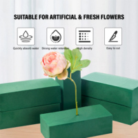 Éponge absorbante ronde verte bricolage arrangement Floral mousse florale humide