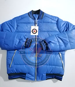 Mens Varsity Style <b>Puffer</b> <b>Jacket</b> Wholesale <b>Light</b> Wait Hooded Warm Plus Size Winter Coat Nylon Bubble Puff Padded Down <b>Jacket</b> - Product Image 1