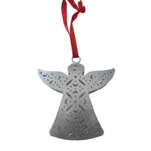 Ornement d'ange suspendu en fer décoratif fantaisie, feuille de cuivre, fait à la main, personnalisé, à utiliser pour la décoration de la maison et de Noël - Product Image 4