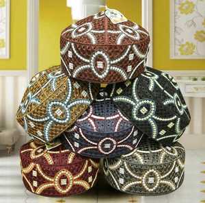 Sombrero Kufi afgano premium-Gorra ocasional islámica de poliéster bordado tradicional, venta al por mayor en varias variaciones - Product Image 4