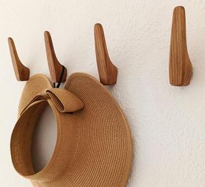 100% Super qualité en bois mur crochet cintres sac manteau mur cintre pour chambre salle de bain cuisine décoratif en bois mur crochet - Product Image 1