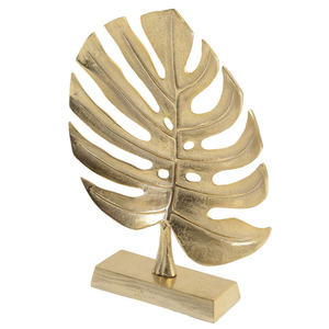 Aluminium <b>Leaf</b> Design Christmas Vintage Brass Finishing for Hotel Restaurant Table Top Decor - Product Image 2