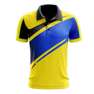 Camiseta de golf personalizada de 100% poliéster para hombre, camisetas de polo, camiseta bordada con patrón antiarrugas - Product Image 6