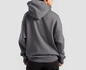 Sweat à capuche oversize pour homme en gros, coupe ample, 100% coton, hiver, chaud, polaire épais, pull à capuche, imprimé personnalisé brodé, poche - Product Image 2