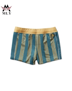 Fournisseurs Maillots de bain Slip de bain à rayures imprimées et coupe carrée Maillots de bain pour hommes - Product Image 1