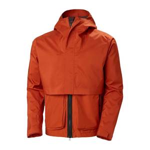 Fabricación personalizada impermeable chaqueta de pista de lluvia poliéster nailon alta calidad cremallera completa pista de lluvia chaqueta cortavientos hombres - Product Image 1