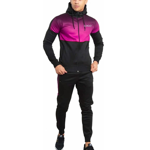 Personalizable Nuevo Diseño Nylon Reflectante Raya Jogging Chándal Hombres Etiqueta Privada 2 Piezas Set XL Cremallera Invierno Gimnasio - Product Image 3