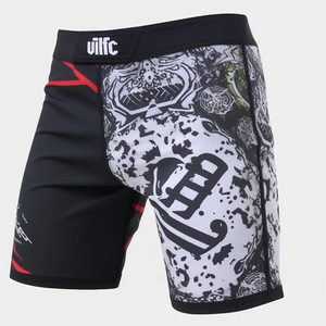 Vente en gros Design personnalisé sublimé Nogi BJJ Grappling Training Shorts Hommes Femmes Stretch MMA Spandex/Polyester Séchage rapide - Product Image 3