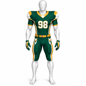 Dernier modèle d'uniforme de football américain sur mesure pour adultes, de haute qualité, respirant, ensemble d'uniformes de football américain pour équipe - Product Image 4