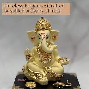 รูปปั้นพระพิฆเนศชุบทอง (4.5นิ้ว) - Product Image 4