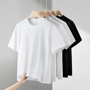 Camiseta Extra Grande 100% Algodón para Mujer, Logotipo Personalizado Impreso, Jersey Grueso Informal, Cuello Redondo, Liso, Teñido, Moda, Manga Corta - Product Image 1