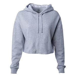 Sudadera con capucha corta para gimnasio para mujer, nuevo diseño de alta calidad, transpirable, para mujer, ropa de verano, venta al por mayor, OEM, cómoda, con hombros caídos - Product Image 4