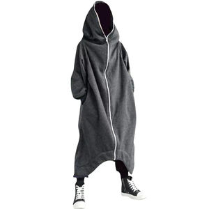 เสื้อมีซิปตัวยาวมีฮู้ดสำหรับผู้ชาย, เสื้อวอร์มเต็มตัวสีพื้นแจ็คเก็ตฮิปฮอปไซส์ใหญ่พิเศษเสื้อฮู้ด5XL สำหรับฤดูหนาว - Product Image 3