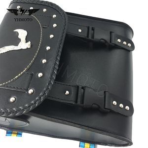 Bolsa lateral universal de cuero para motocicleta, paquete de caja, alforja - Product Image 2