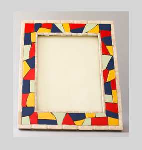 Cadre photo moderne carré en bois MFC naturel léger et écologique pour la décoration de la maison, le mariage et l'utilisation de table - Product Image 4