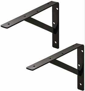 Support triangulaire en métal personnalisable pour la fabrication de tôles, support de montage d'étagère murale pliable, finition personnalisée - Product Image 2