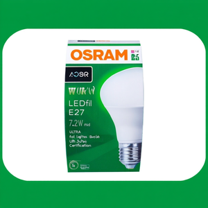 หลอดไฟ LED OSRAM OSR LEDfil Ultra E27 7.2W รุ่น ULTRA พร้อมการรับรองมาตรฐาน UL - Product Image 2
