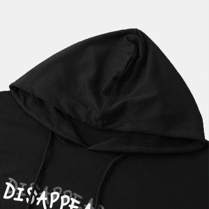 เสื้อฮู้ดผู้ชายแฟชั่นใหม่ เสื้อฮู้ดลำลองสำหรับฤดูหนาว เสื้อสเวตเชิ้ตผู้ชาย สีดำล้วน เสื้อฮู้ดผ้าฟลีซ - Product Image 3