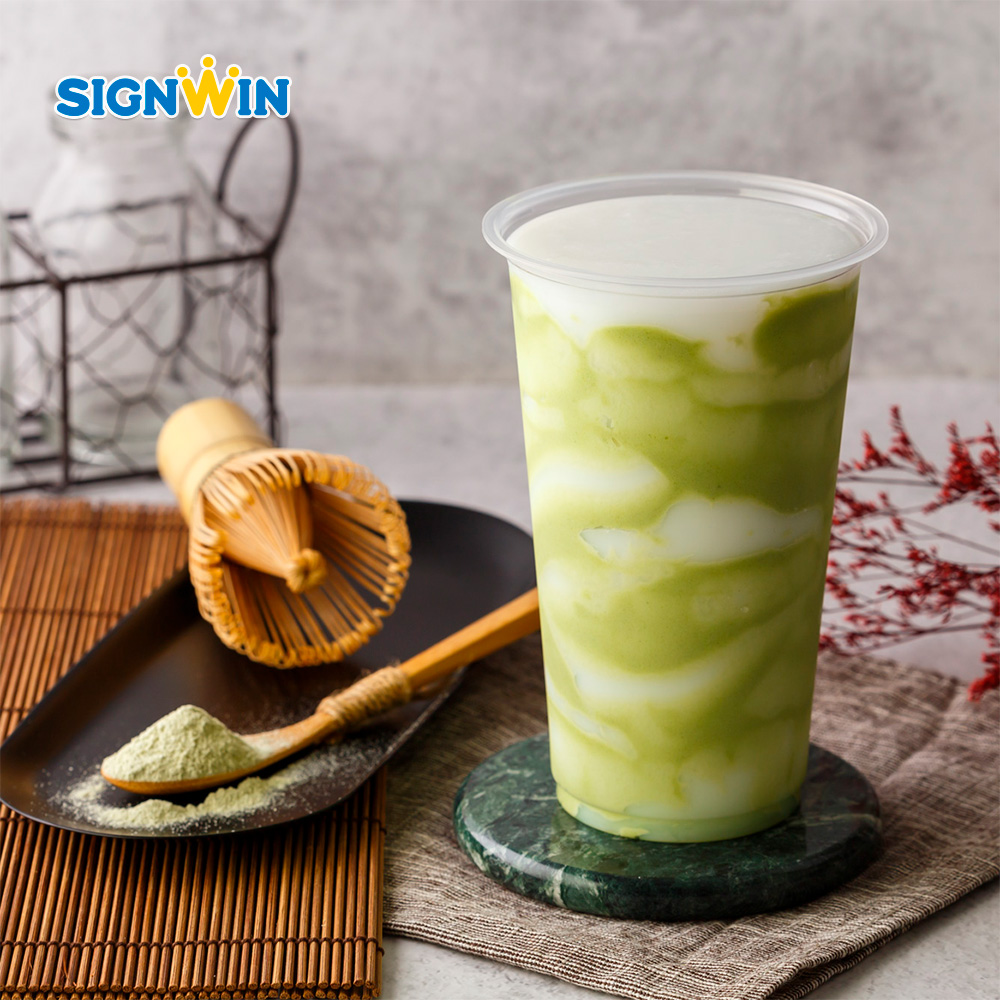 SIGNWIN Matcha, наполнитель для Пузырькового чая, с сахарной начинкой, упакованный в пакет для чая Boba