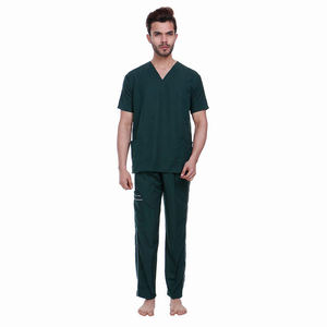 Uniformes Médicos de Mezclilla para Doctores y Enfermeros, Tela Tejida, Diseño Personalizado, Elásticos, de Alta Calidad, con Detección de Agujas - Product Image 1