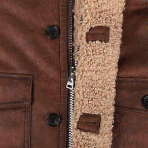 Veste en cuir pour homme, vêtement de rue classique avec une coupe confortable, matière douce pour un usage quotidien décontracté et un look de garde-robe quotidien - Product Image 5