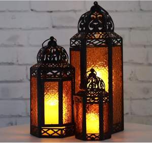 Linterna Clásica de Metal Duradera para Ramadán, Decoración Festiva para el Hogar que Crea un Ambiente Festivo Cálido - Product Image 6