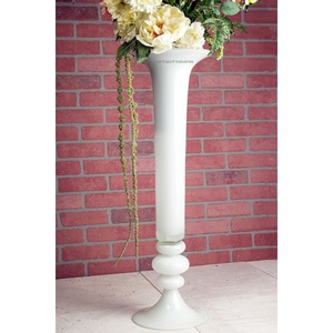 Jarrón de Metal de Lujo para Decoración de Bodas, Jarrón de Flores Plateado con Soporte para Centros de Mesa en Ceremonias de Compromiso - Product Image 2