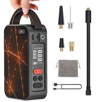 Compresseur d'air portable sans fil rechargeable 150 psi ABS avec batterie externe et pompe à pneus GA03