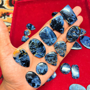 Cabujón de pietersita azul de grado AAA, piedra preciosa suelta Natural pulida suave para la fabricación de joyas de calidad - Product Image 1