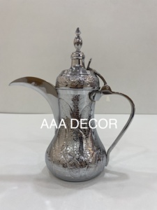 High Quality <b>Metal</b> Polished Tea and Coffee Pots Handmade Tableware Wedding and Ramadan Gift Arabian Dallah - Product Image 2
