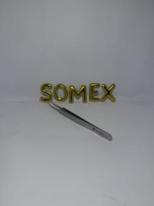 แหนบต่อขนตาทำจากสเตนเลสแหนบปลายแหลมแบบปรับแต่งโลโก้ได้ตามต้องการ - Product Image 2