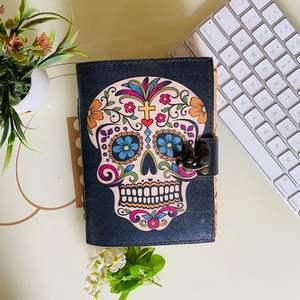 Carnet de croquis de voyage rétro vintage fait à la main couture de selle Journal en cuir couleurs d'eau A4/A3/A6/B5/A7 Logo en relief - Product Image 2